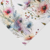 Waterverf Bloemen Alcoholinkt Bloemen Tissuepapier (Detail)