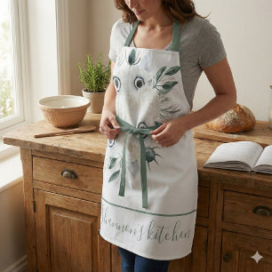 Waterverf Bloemen All-Over Print Schort