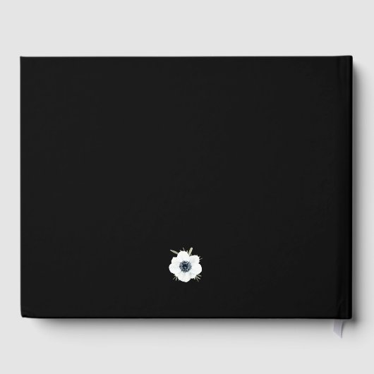 Waterverf Bloemen Anemonen Bruiloft Gastenboek (Achterkant)