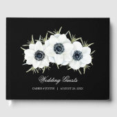 Waterverf Bloemen Anemonen Bruiloft Gastenboek (Voorkant)