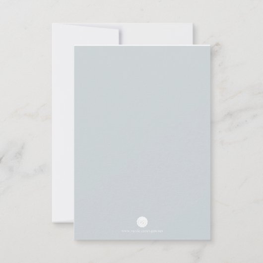 Waterverf Bloemen Angel Wings Bedankt Kaart (Achterkant)