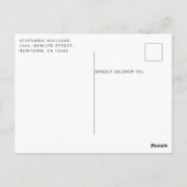 Waterverf Bloemen Baby Shower Bedankt Briefkaart (Achterkant)