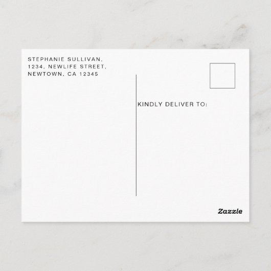 Waterverf Bloemen Baby Shower Bedankt Briefkaart (Achterkant)