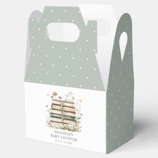 Waterverf Bloemen Baby shower Favoriet Box Bedankdoosjes (Geopend)