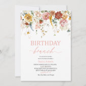 Waterverf bloemen Baby shower Kaart (Voorkant)