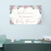 Waterverf Bloemen Baby shower Welkomstbord Spandoek (Beurs)