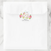 Waterverf  Bloemen Baby Tea Party Sticker (Tas)