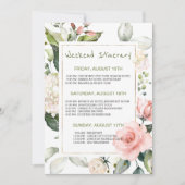 Waterverf Bloemen Bachelorette Weekend Route Kaart (Voorkant)