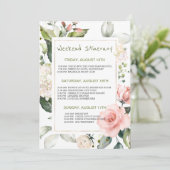 Waterverf Bloemen Bachelorette Weekend Route Kaart (Staand voorkant)