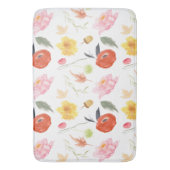 Waterverf Bloemen Badmat (Voorkant Verticaal)