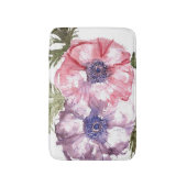 Waterverf bloemen badmat (Voorkant Verticaal)