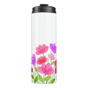 Waterverf Bloemen Banket Design-42704 Thermosbeker