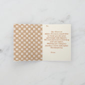 Waterverf Bloemen Bedrijf Thanksgiving Kaart (Binnen)