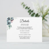 Waterverf bloemen Behuizing Kaart Details (Staand voorkant)