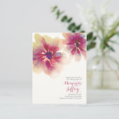 waterverf bloemen Bewaar de datum briefkaarten (Staand voorkant)