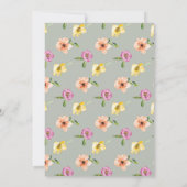 Waterverf Bloemen | Bewaar de datum Save The Date (Achterkant)