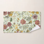 Waterverf Bloemen Bijen Elegant Modern Bad Handdoek (Handdoek)