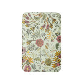 Waterverf Bloemen Bijen Elegant Modern Badmat (Voorkant Verticaal)