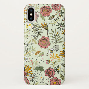 Waterverf Bloemen Bijen Elegant Modern Case-Mate iPhone Case