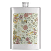 Waterverf Bloemen Bijen Elegant Modern Flacon (Voorkant)