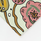 Waterverf Bloemen Bijen Elegant Modern Fleece Deken (Hoek)