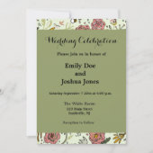 Waterverf Bloemen Bijen Elegant Modern Kaart (Voorkant)