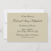 Waterverf Bloemen Bijen Elegant Modern Kaart (Achterkant)