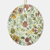 Waterverf Bloemen Bijen Elegant Modern Keramisch Ornament (Links)