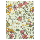 Waterverf Bloemen Bijen Elegant Modern Klembord (Achterkant)