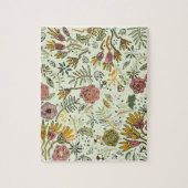 Waterverf Bloemen Bijen Elegant Modern Legpuzzel (Verticaal)