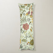 Waterverf Bloemen Bijen Elegant Modern Lichaamskussen (Achterkant (Verticaal))