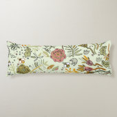 Waterverf Bloemen Bijen Elegant Modern Lichaamskussen (Voorkant)