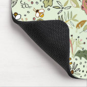 Waterverf Bloemen Bijen Elegant Modern Muismat (Hoek)