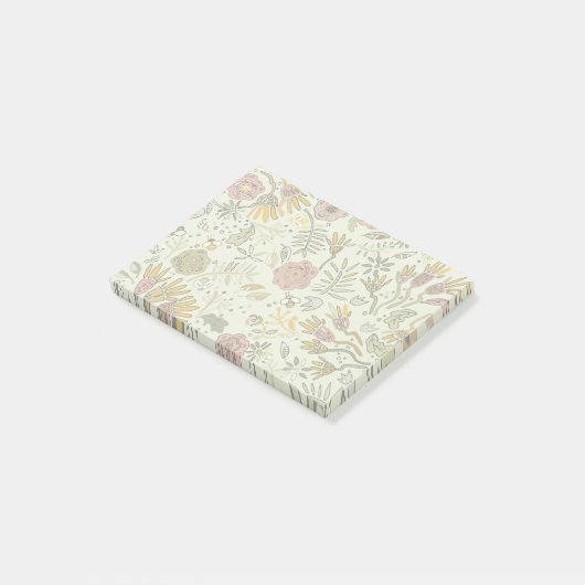 Waterverf Bloemen Bijen Elegant Modern Post-it® Notes (Schuin)