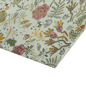 Waterverf Bloemen Bijen Elegant Modern Snijplank (Hoek)