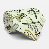 Waterverf Bloemen Bijen Elegant Modern Stropdas (Opgerold)