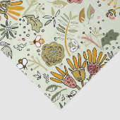 Waterverf Bloemen Bijen Elegant Modern Tissuepapier (Detail)