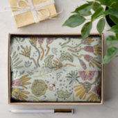 Waterverf Bloemen Bijen Elegant Modern Tissuepapier (Geschenk)