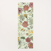 Waterverf Bloemen Bijen Elegant Modern Yogamat (Achterkant)