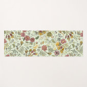 Waterverf Bloemen Bijen Elegant Modern Yogamat (Voorkant (horizontaal))