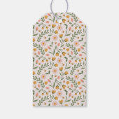 Waterverf Bloemen & Bijen Lente Pasen Cadeaulabel (Achterkant)