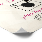 Waterverf bloemen Bindende Labels Poster (Hoek)