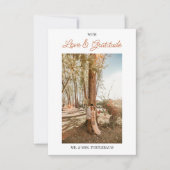 Waterverf Bloemen Bladeren Bedankkaart (Voorkant)