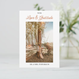 Waterverf Bloemen Bladeren Bedankkaart