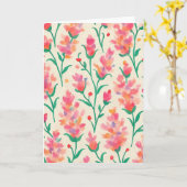 Waterverf Bloemen Blanco Groeten Kaart (Gele Bloem)