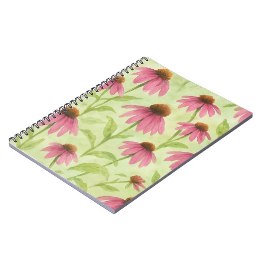 Waterverf Bloemen Blank Tijdschrift Notitieboek (Linkerzijde)
