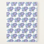 Waterverf Bloemen Blauw Goud Patroon Weekplanner Planner (Achterkant)