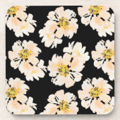 Waterverf Bloemen bloedige pinda's Bier Onderzetter (Voorkant)