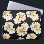 Waterverf Bloemen bloedige pinda's Laptop Sleeve<br><div class="desc">Waterverf Flowers blush peonies design geweldig voor elke keer</div>