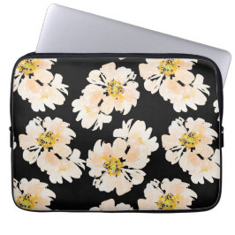 Waterverf Bloemen bloedige pinda's Laptop Sleeve